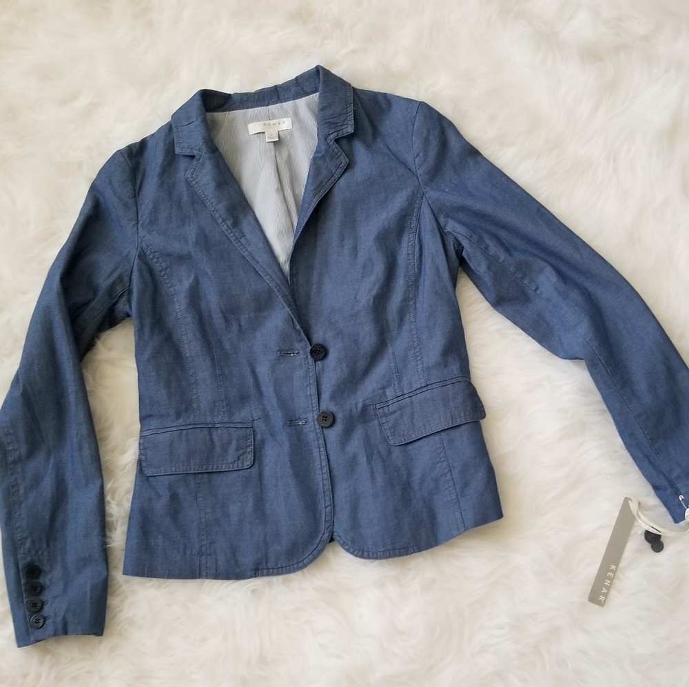 Denim Casual Suit Jacket